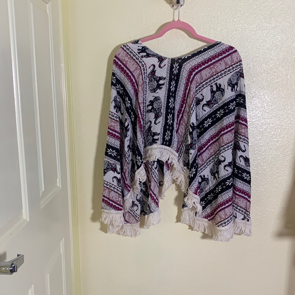 NWOT Bohemian Fringe Sweater - Multicolor - Picture 2 of 3